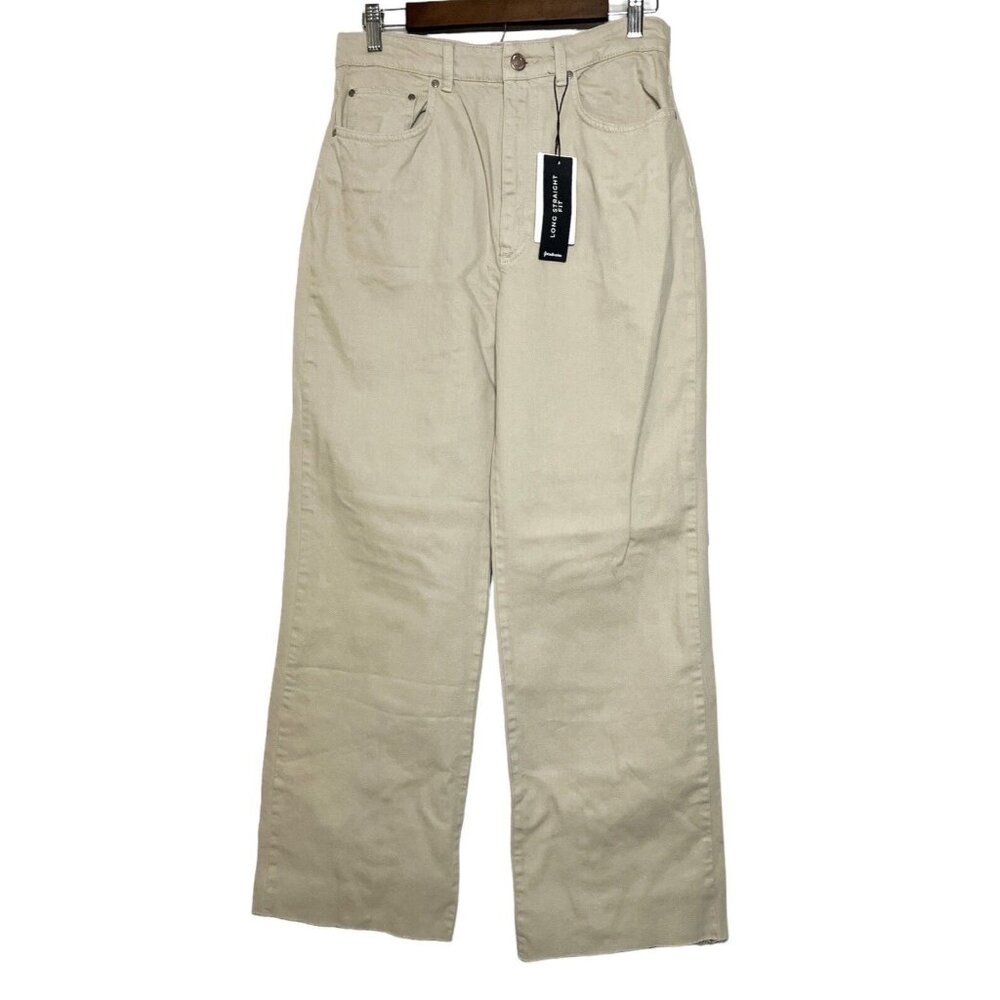 NWT Stradivarius Women's Long Straight Fit Khakis Size 40 (US 8Long) ($46)